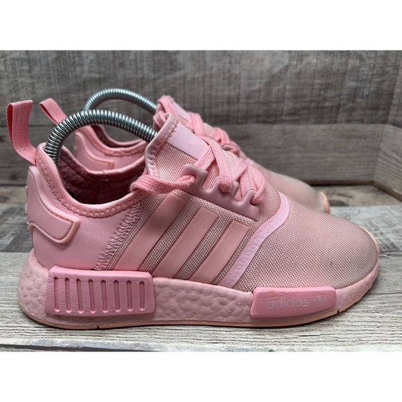 Adidas Nmd R1 FW4708 Pink Color Women Size 5 Preowned - Picture 5 of 12